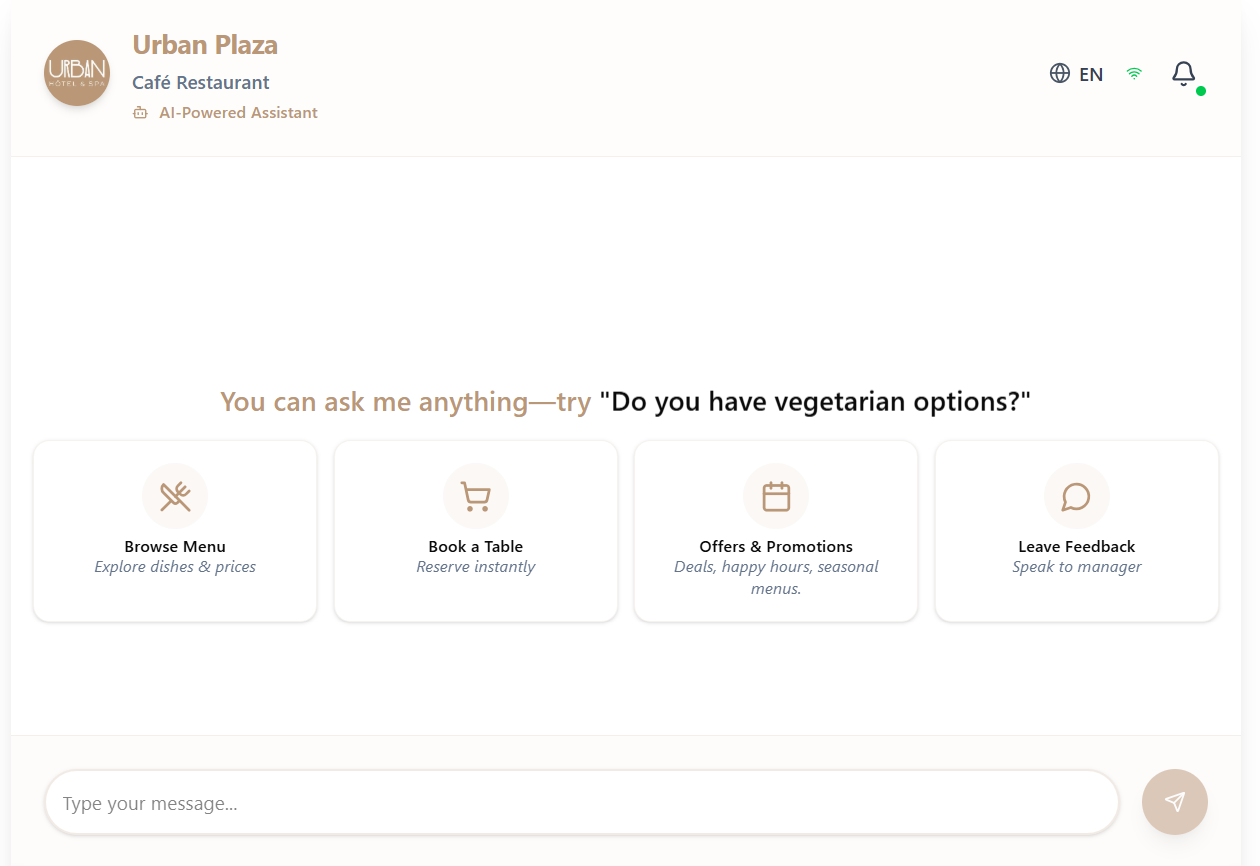 Customer-Facing Interface